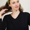 Pull col V en Bambou Cachemire - Barbara