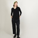 Pull col V en Bambou Cachemire - Barbara
