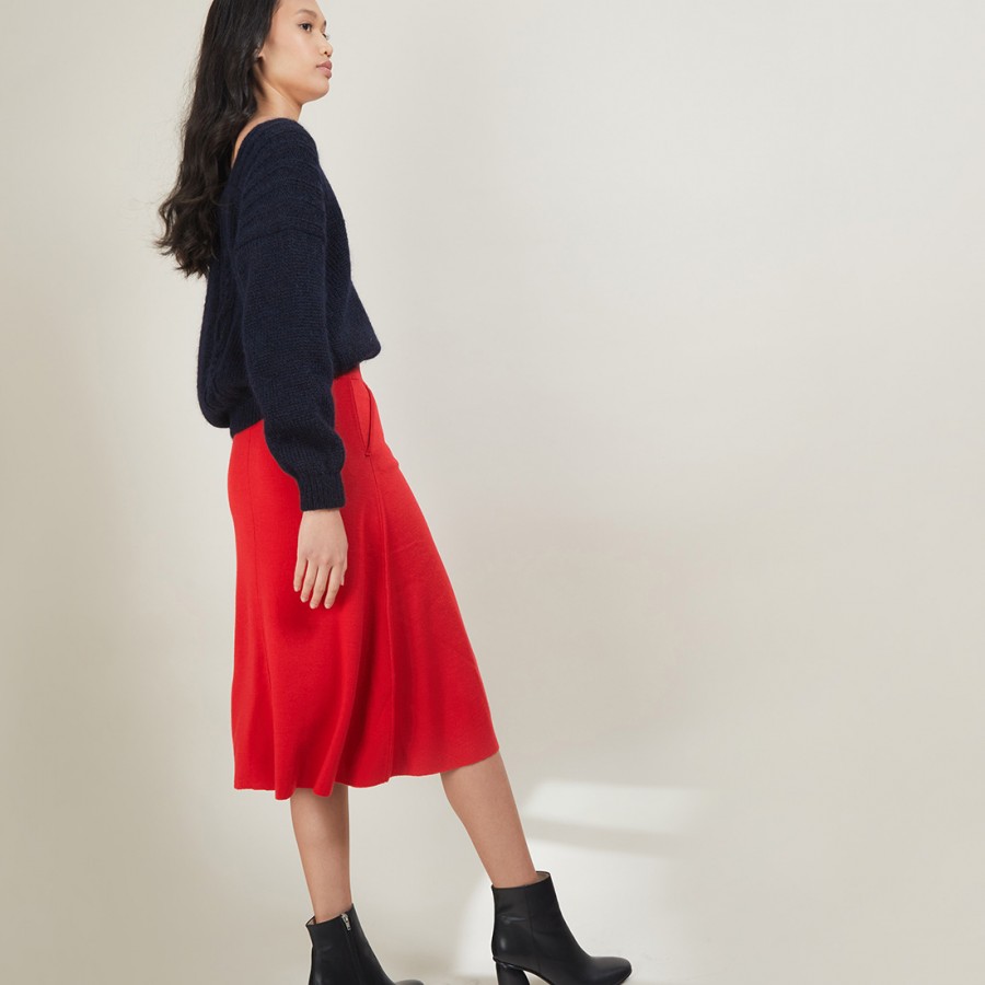 Wool skirt with pockets - Grazia