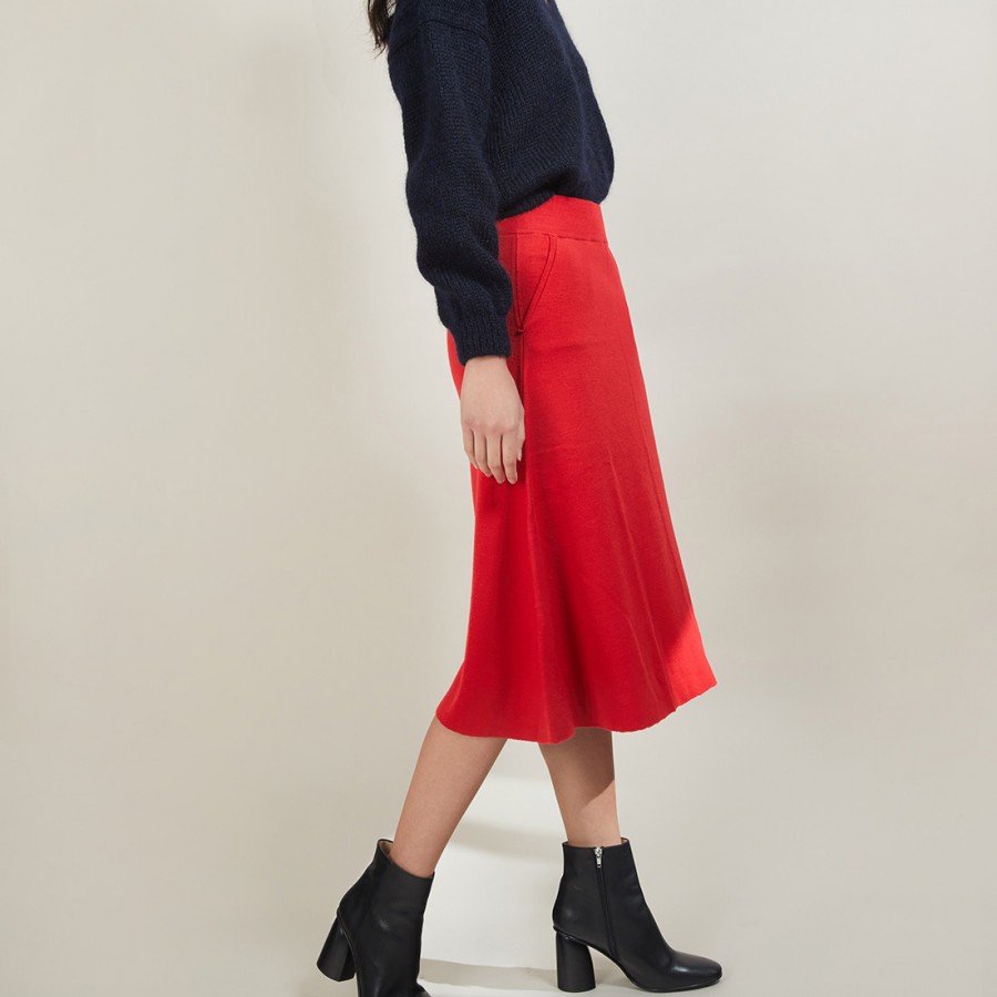 Wool skirt with pockets - Grazia