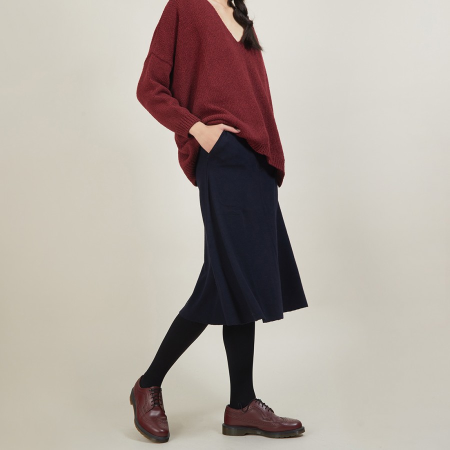 Wool skirt with pockets - Grazia