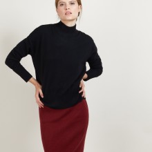 Cashmere sweater with high neck - Bassa