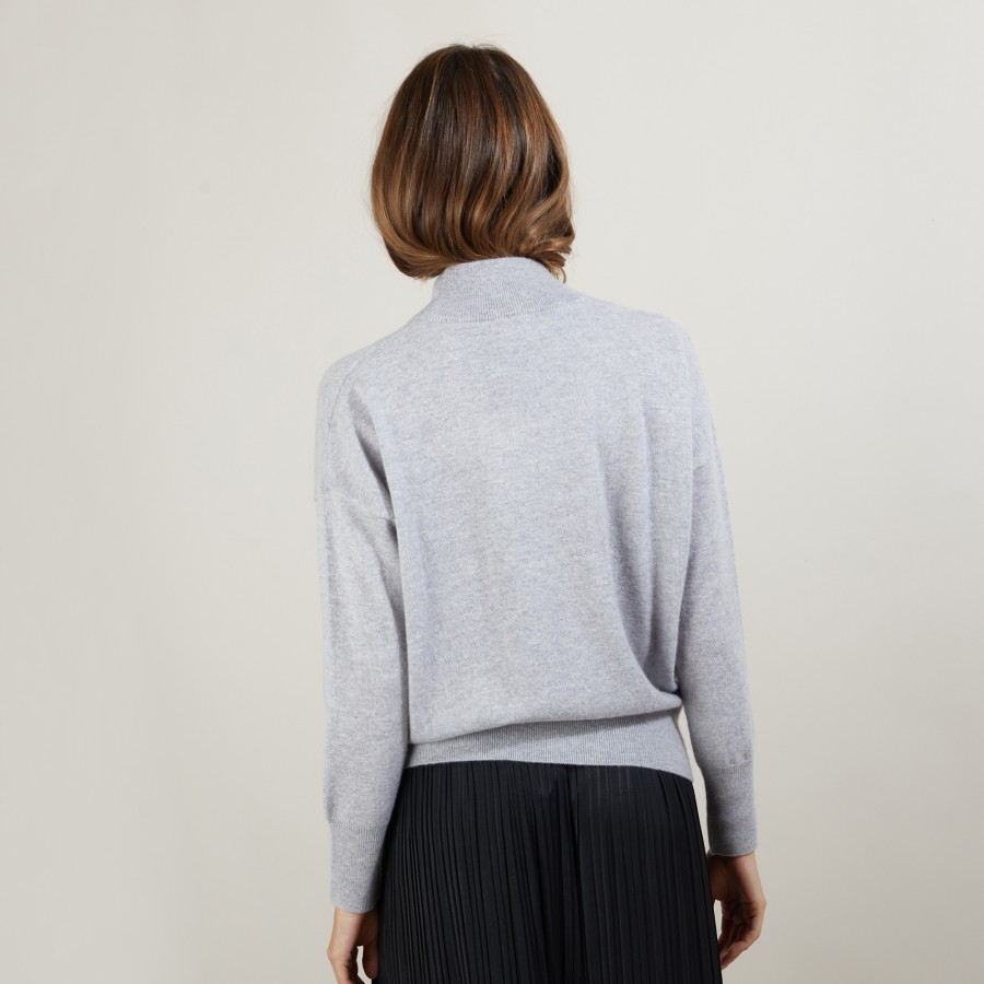 Cashmere sweater with high neck - Bassa