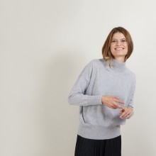 Cashmere sweater with high neck - Bassa