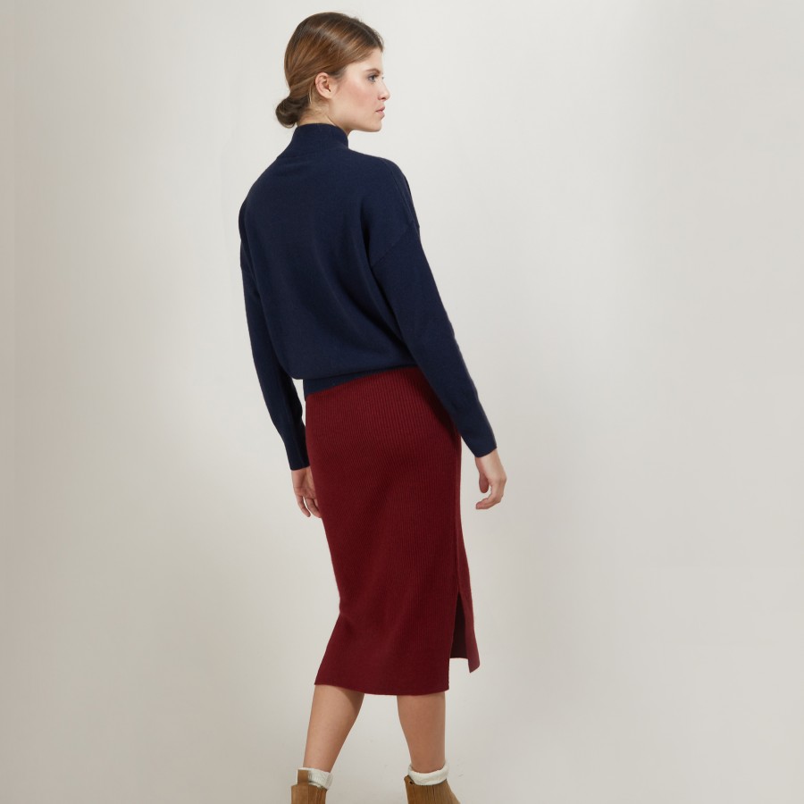 Cashmere sweater with high neck - Bassa