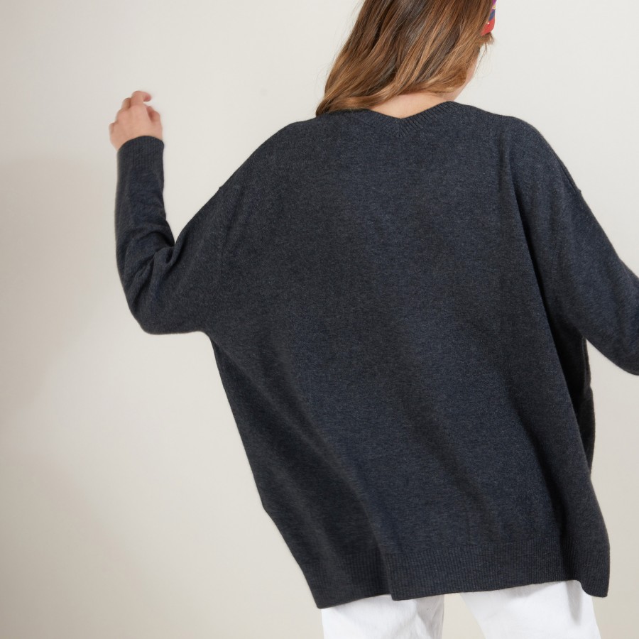 Pull oversize avec col V BRENDAO