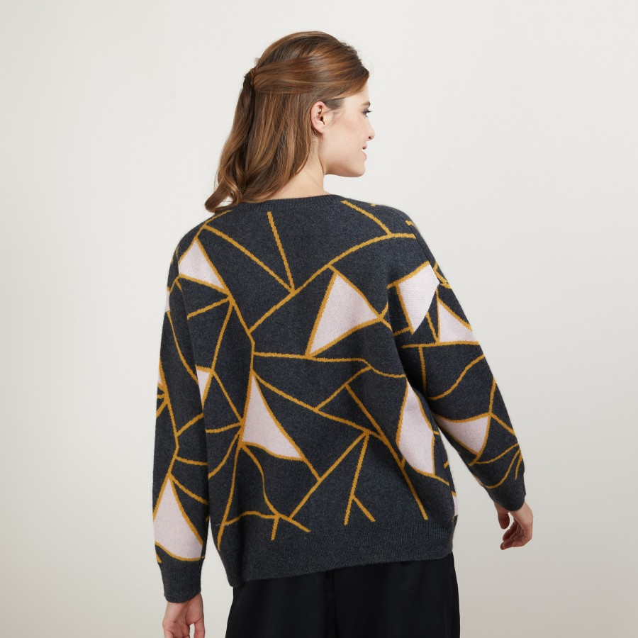 Jumper with geometric patterns - Felix