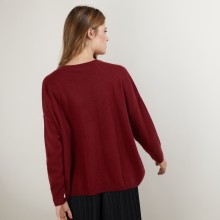 Cashmere V-neck cardigan - Brune