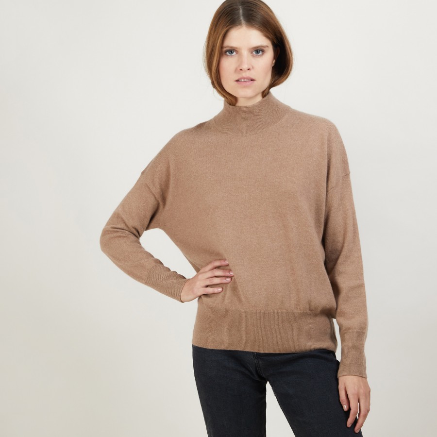 Cashmere sweater with high neck - Bassa