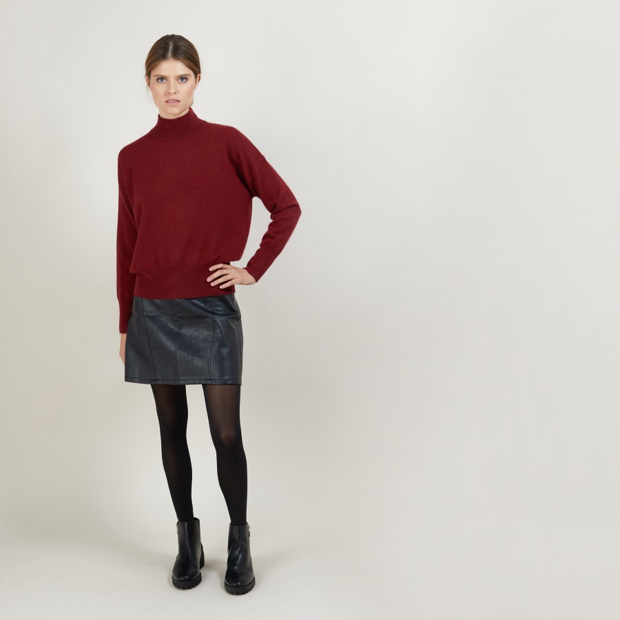 Cashmere sweater with high neck - Bassa