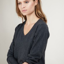 Pull col V en cachemire BERTILLE