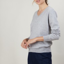 Pull col V en cachemire BERTILLE