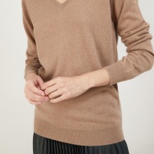 Pull col V en cachemire BERTILLE