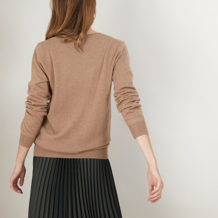 Pull col V en cachemire BERTILLE