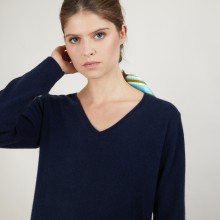 Pull col V en cachemire BERTILLE