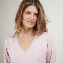 Pull col V en cachemire BERTILLE