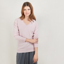 Pull col V en cachemire BERTILLE