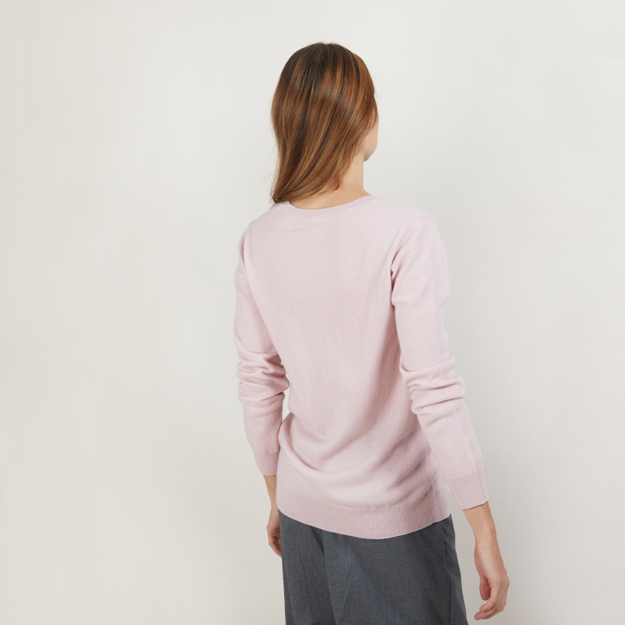 Pull col V en cachemire BERTILLE