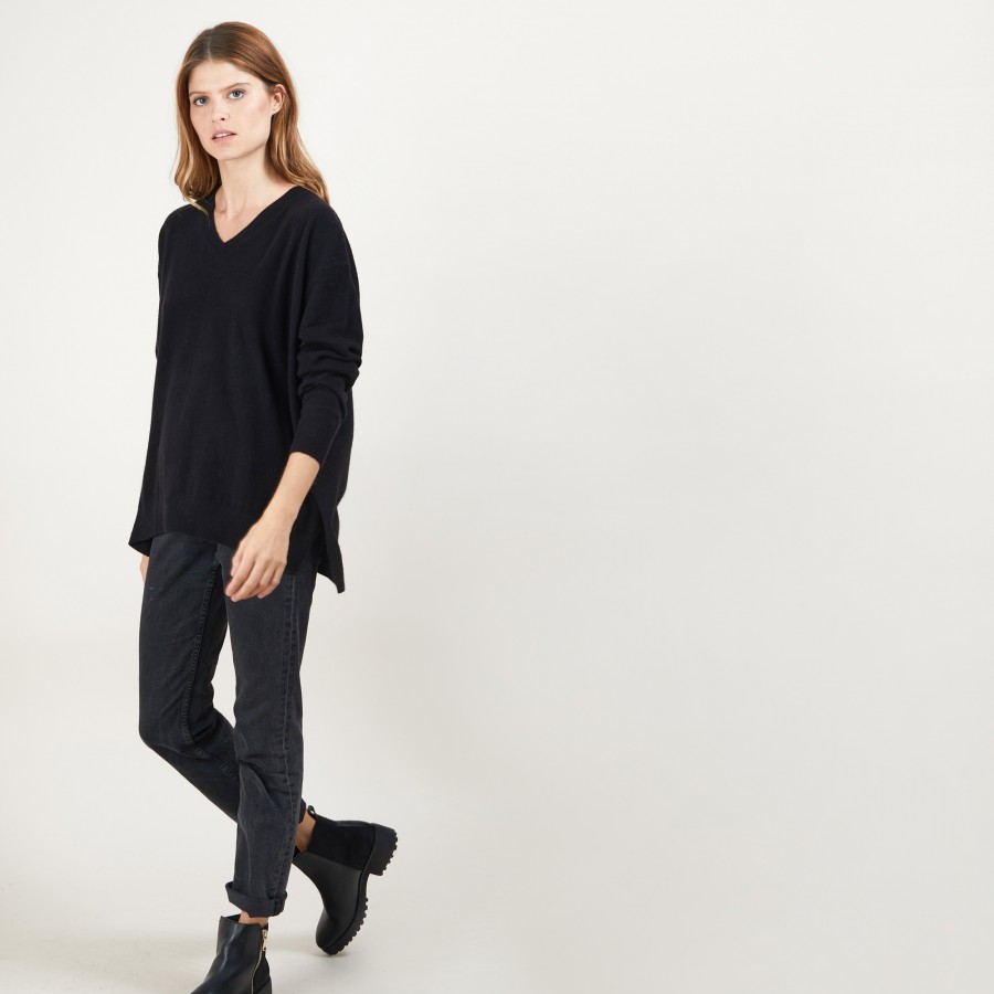 Pull oversize avec col V BRENDAO