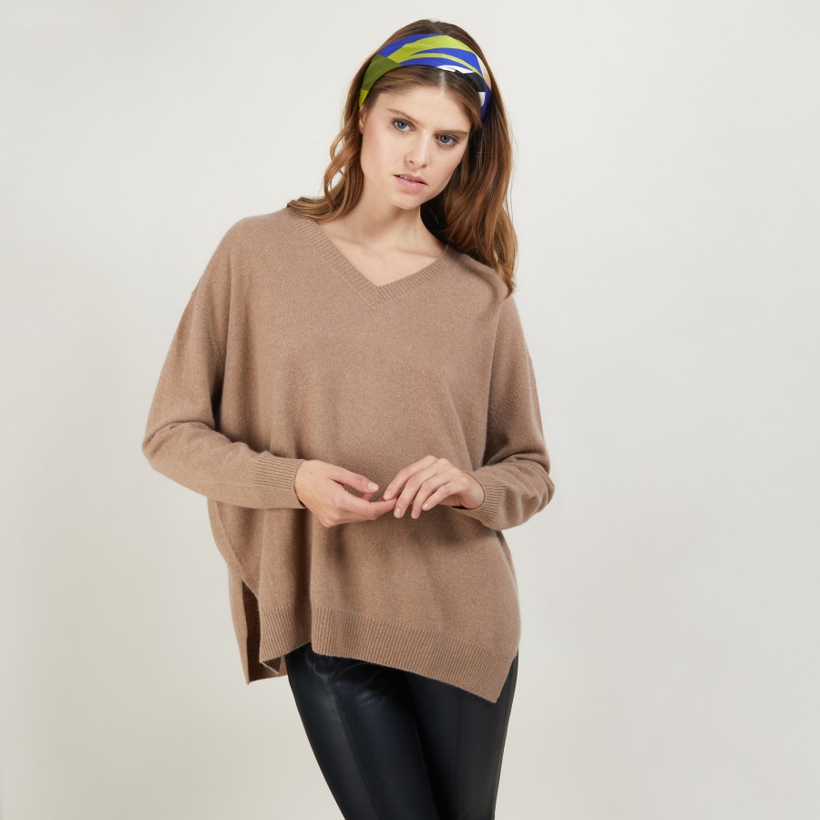 Pull oversize avec col V BRENDAO