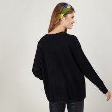 Cashmere V-neck cardigan - Brune