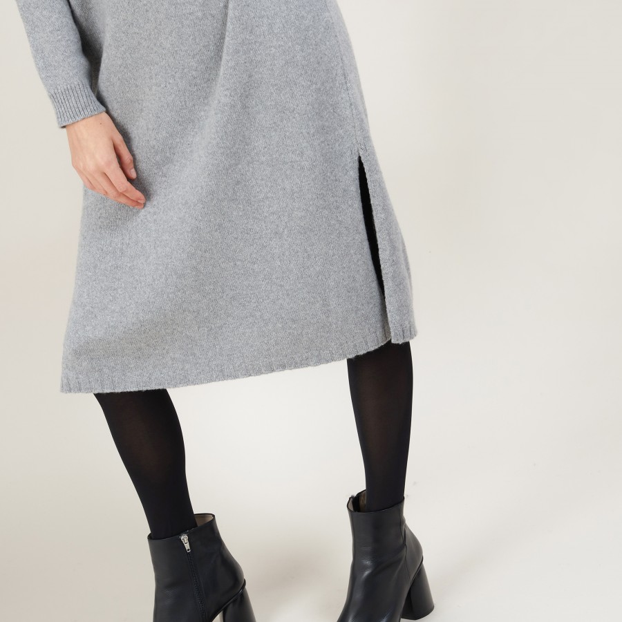 Long dress in recycled cashmere and wool - Galate