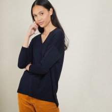 V-neck wool sweater - Bernice