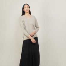 V-neck wool sweater - Bernice