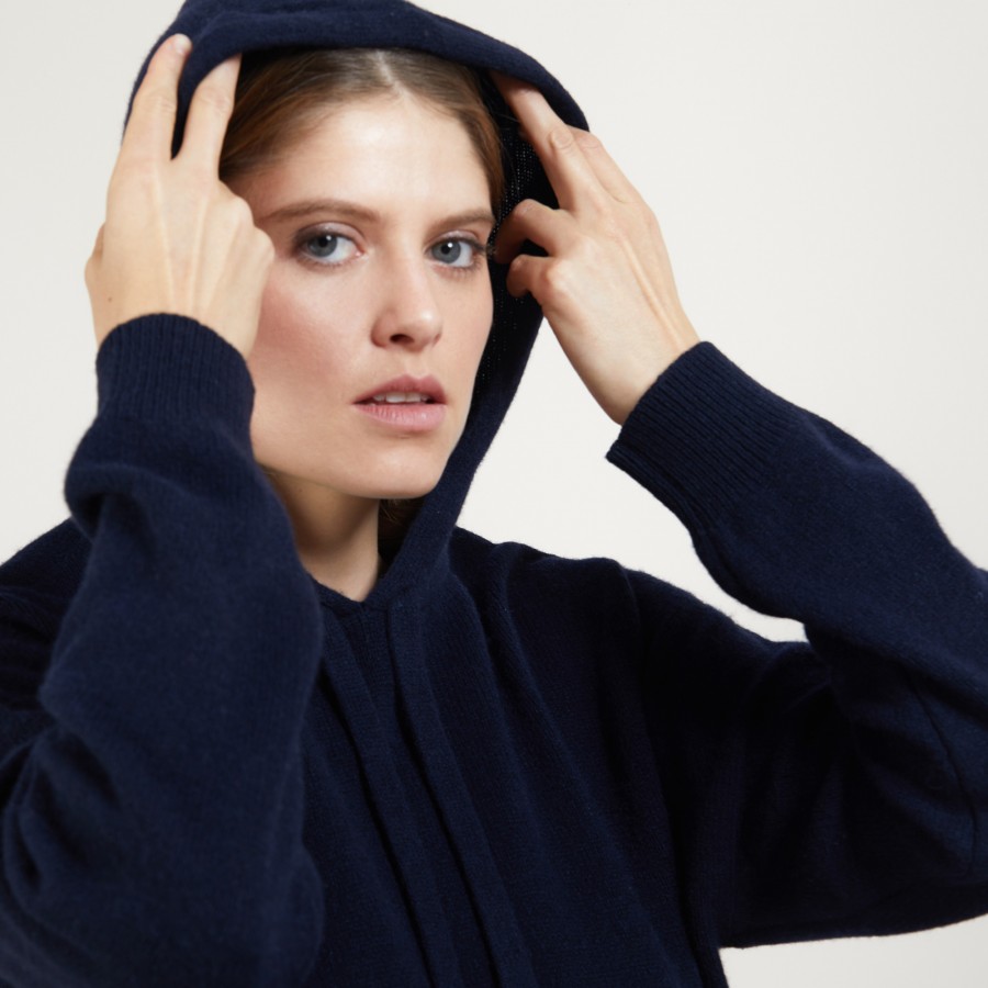 Recycled cashmere and wool hoodie - Gala