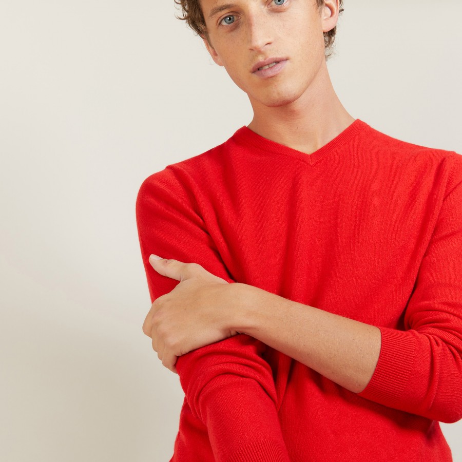 V-neck cashmere sweater - Benjamin