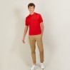 Polo manches courtes en Fil Lumière Vadim 8212 grenat - 51 bordeaux