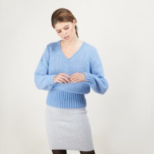 Pull col V en mohair - Gracy