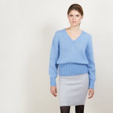 Pull col V en mohair - Gracy