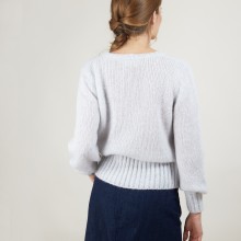 Pull col V en mohair - Gracy