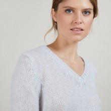 Pull col V en mohair - Gracy