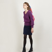 Pull col V en mohair - Gracy