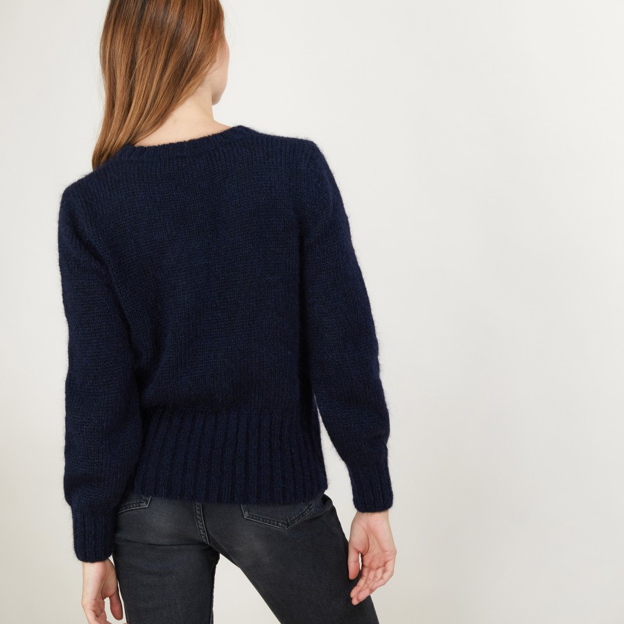 Pull col V en mohair - Gracy