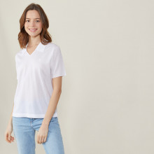 Polo manches courtes à motifs - Angie