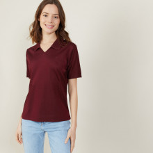 Polo manches courtes à motifs - Angie