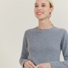 Crew neck pullover made of cashmere - Ursula