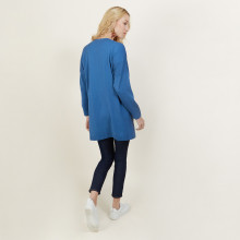 Gilet avec poche Anne - Sophie 6141 Indigo - 06 Bleu moyen