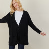 Gilet avec poche Anne - Sophie 6141 Indigo - 06 Bleu moyen