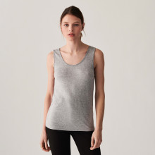 Fine knit bamboo cashmere tank top - Aetim