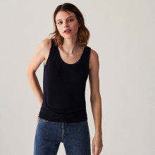 Fine knit bamboo cashmere tank top - Aetim