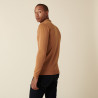 Merino wool sweater with polo collar with logo - Eni