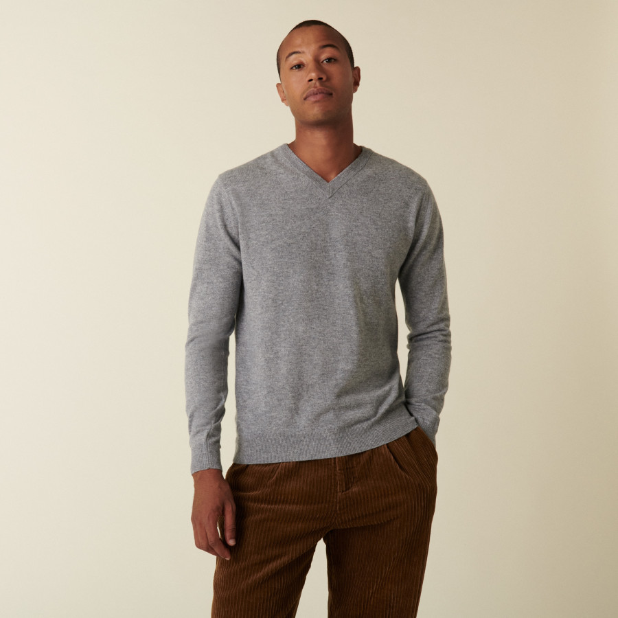 Cashmere V-neck sweater - Evann