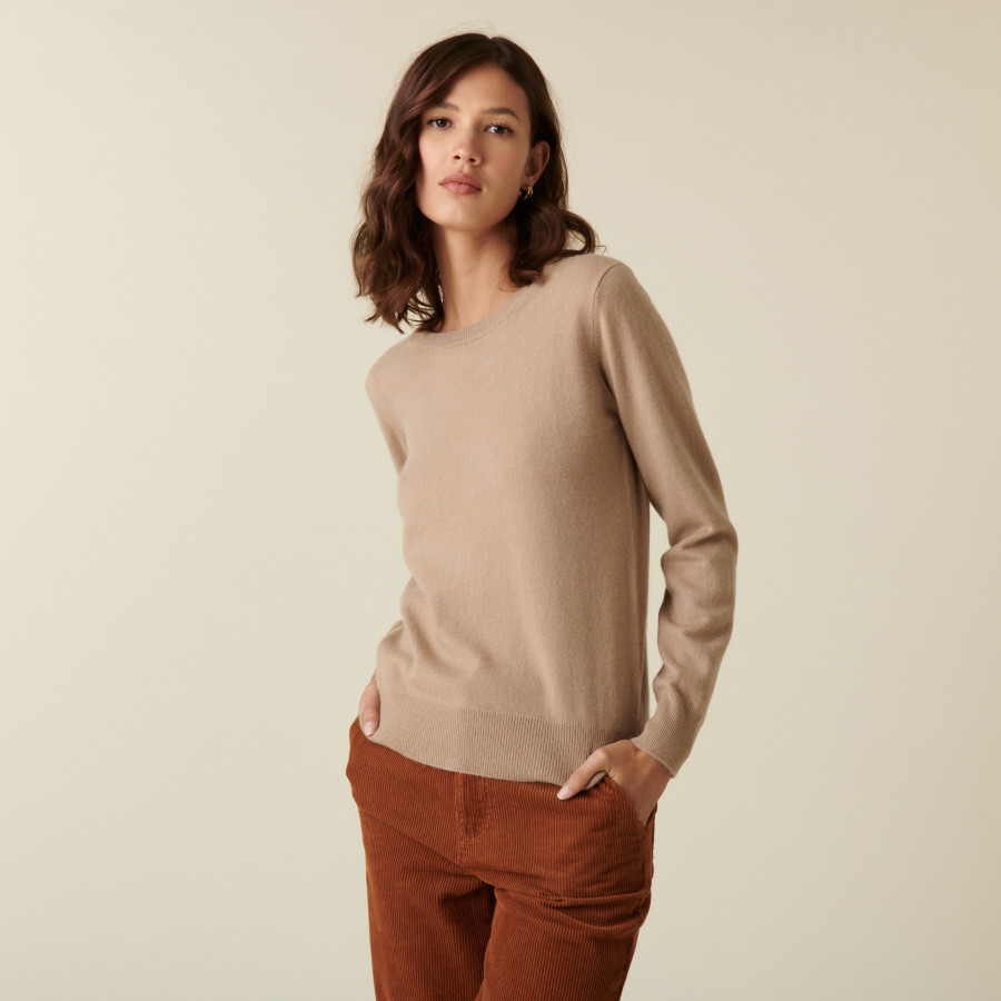 Round neck cashmere sweater - Abeline