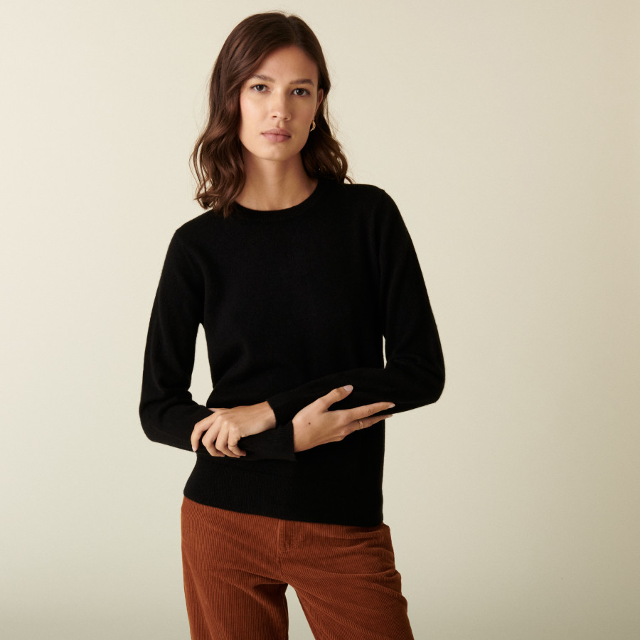 Round neck cashmere sweater - Abeline