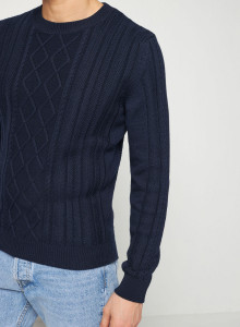 Pull torsadé 100 % coton bio - Ridwane
