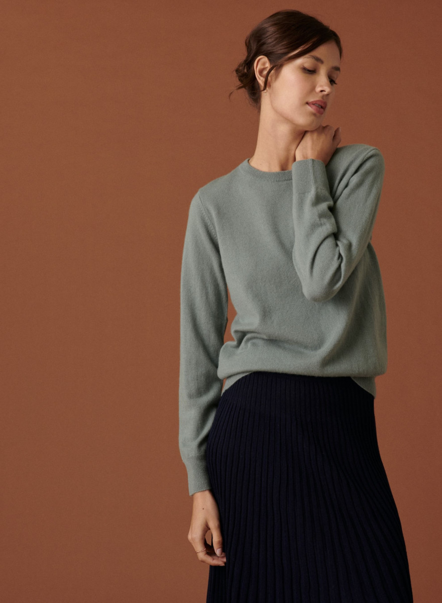 Round neck cashmere sweater - Abeline